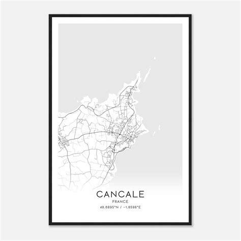 Custom Cancale France Map Poster - Mapmory