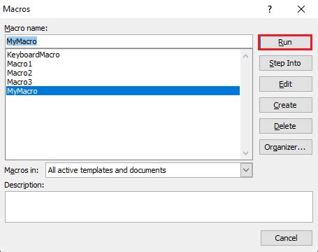 How to create a macro in Word document - javatpoint