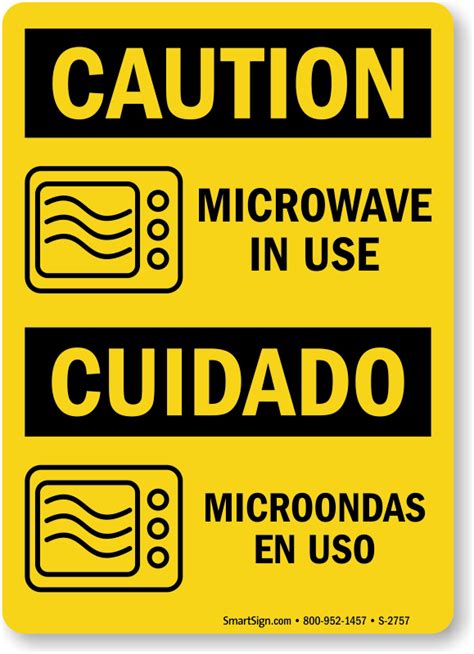 Microwave Safety Signs | Microwave Hazard Signs