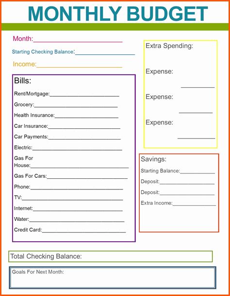 Dave Ramsey Printable Budget Forms