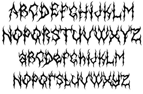 Gothic tattoo letter fonts - tolfflip