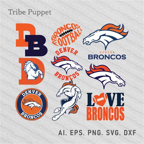 Denver Broncos Football Logo Vector set - MasterBundles