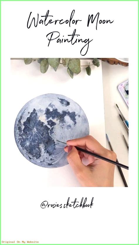 Art Sketches; Watercolor Moon Painting Tutorial #artsketchesdeeplove #ArtSketchesforbeginner ...