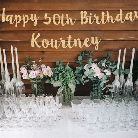 50th Birthday Banner - Etsy