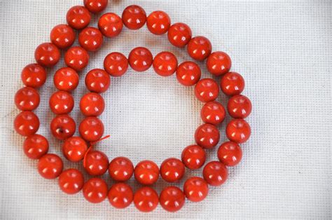 coral gemstone jewelry supplies REF-458 by brightsupplies on Etsy