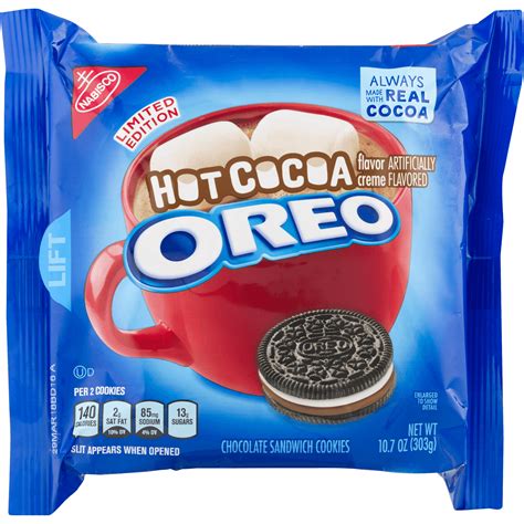 Nabisco Oreo Hot Cocoa Sandwich Cookies Limited Edition, 10.7 Oz ...