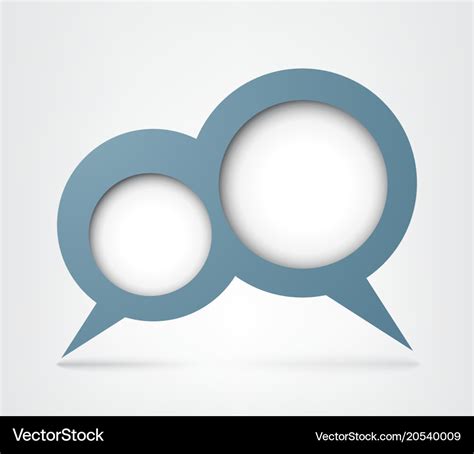 Double speech bubble Royalty Free Vector Image