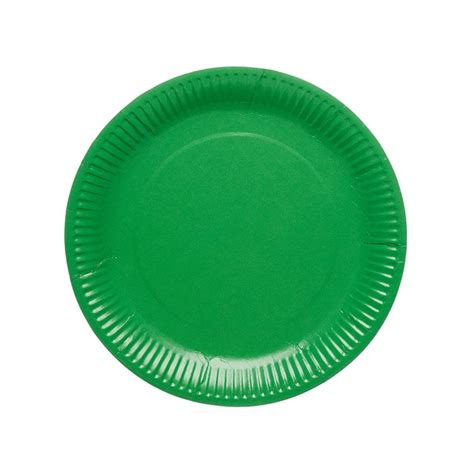 Green Paper Plates - 23cm (8pk) | Party Delights