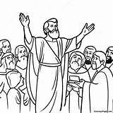 Apostle Paul Preaching Coloring Page  Pagescom sketch template