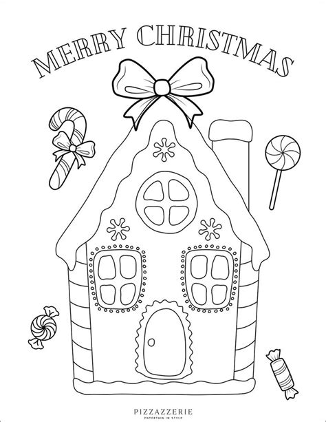 Gingerbread House Coloring Pages (Free Printable PDFs) | Christmas ...