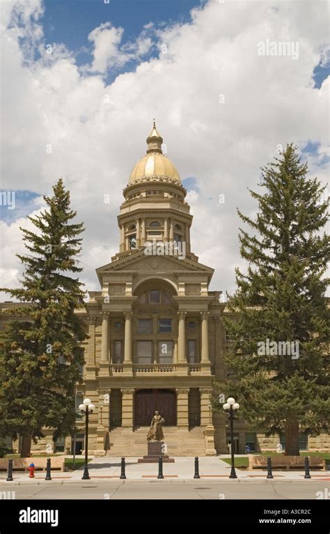 Wyoming Cheyenne Wyoming State Capitol building Stock Photo - Alamy