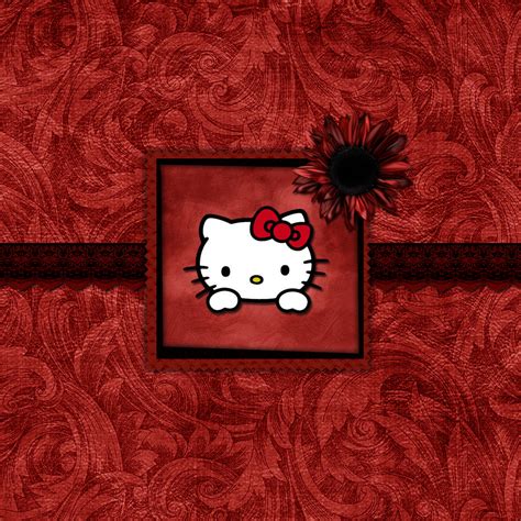 Red Hello Kitty Background - 1024x1024 Wallpaper - teahub.io