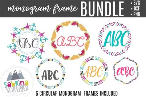 Monogram Frame Bundle - SVG Cutting Files