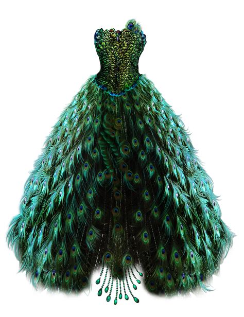 Emerald Peacock Dress by BrookeGillette on DeviantArt