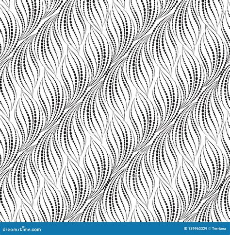 Wavy Dotted Line Seamless Pattern. Ornamental Wavy Texture Stock Illustration - Illustration of ...