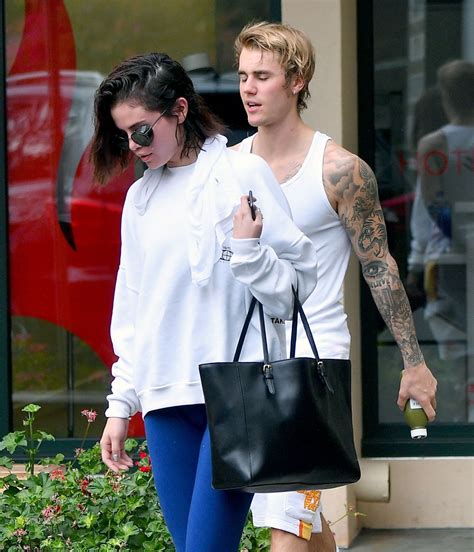 SELENA GOMEZ and Justin Bieber Leaves Pilates Studio in West Hollywood ...