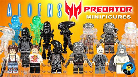 Lego Alien vs Predator Unofficial Minifigures w/ Ellen Ripley & Alien Xenomorph - YouTube