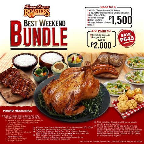 Manila Shopper: Kenny Rogers Weekend Bundle Promo: September 2020