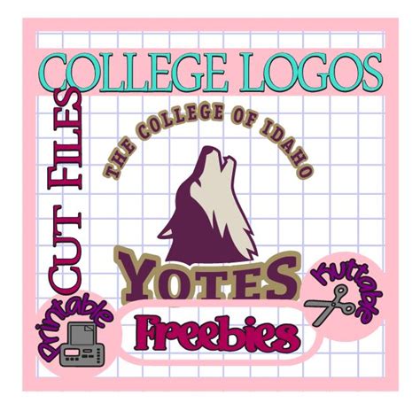 The Scrapoholic : 25 Days of College Logos Cut Files! Idaho Yotes