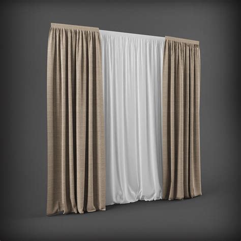 Curtain 3D model 2 | CGTrader