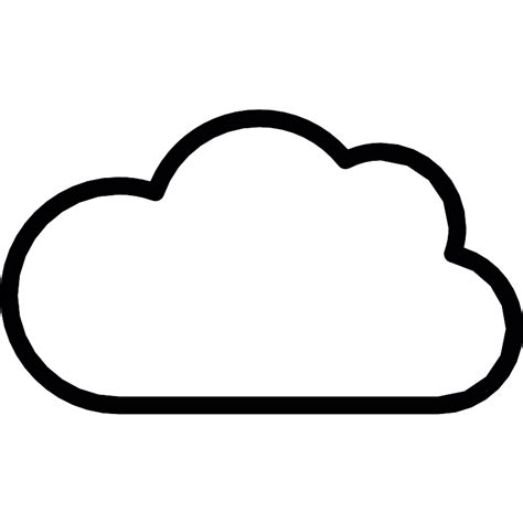 Blank Cloud Vector SVG Icon - SVG Repo