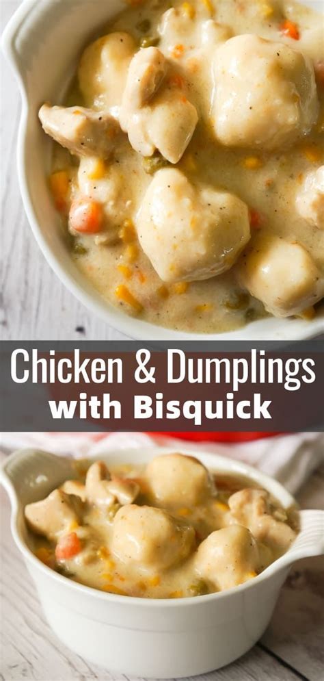 Chicken and Dumplings with Bisquick is a hearty comfort food dish loaded with pieces… | Bisquick ...