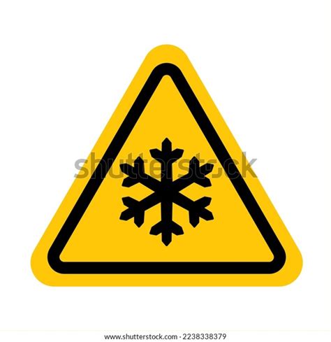 Yellow Warning Sign Snowfall Caution Snow Stock Vector (Royalty Free) 2238338379 | Shutterstock