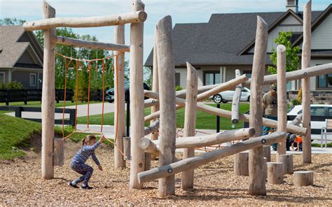 Natural-wood-playground-post-rope-nets-log-jam - Earthscape Play