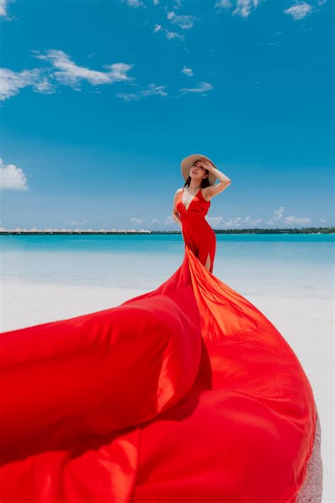 Red Dress - Bora Bora Dress - Bora Bora Photographer