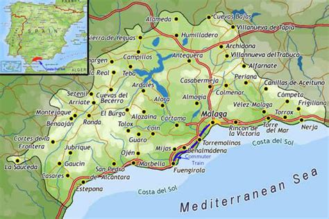 Where to live on the Costa Del Sol - Mapping Spain