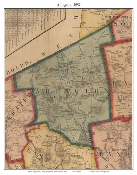 Old Maps of Plymouth County, MA