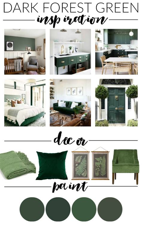 Dark Hunter Green: Paint, Decor and Inspiration