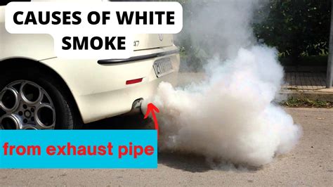 Causes of white Smoke from the exhaust pipe and how to fix - YouTube