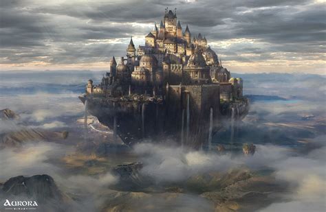 ArtStation - Floating City - Key Frame, Aaron Salter | Fantasy art landscapes, Fantasy city ...