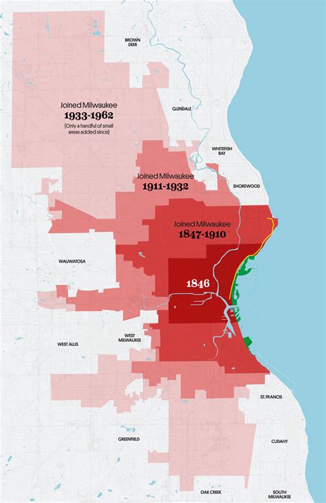 This Map Shows How Milwaukee Has Continued to Expand Its Borders