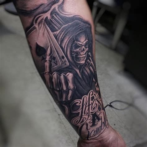 15+ Best Life's A Gamble Tattoo Design Ideas For Men