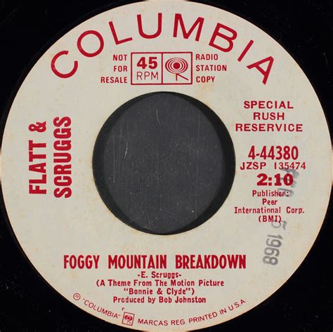 Flatt & Scruggs – Foggy Mountain Breakdown (1967, Vinyl) - Discogs