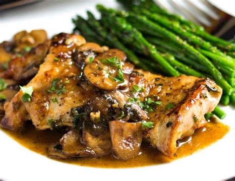 Escalopes de poulet aux champignons Weight Watchers - Weight Watchers