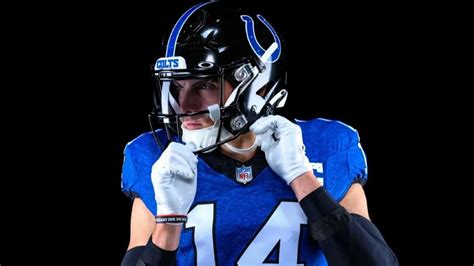 LOOK: Colts unveil new black helmet as part of alternate uniform that ...