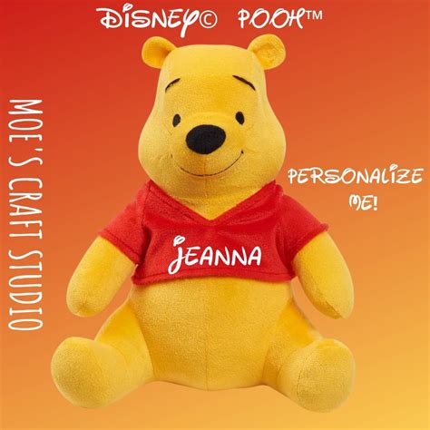 Personalized Disney Pooh Plush Birthday Gift Birth - Etsy