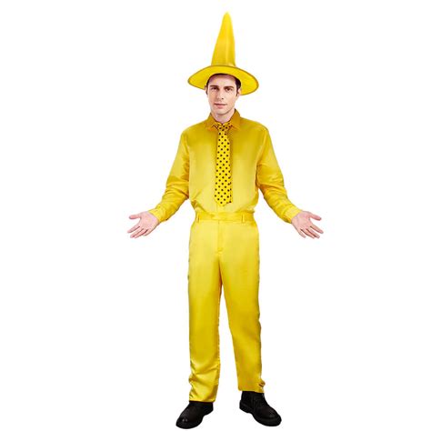 Curious George Man with the Yellow Hat Costume Ted Cosplay Hallowcos