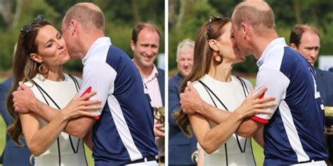 Kate Middleton and Prince William Kiss in an Extremely Rare PDA at Polo ...