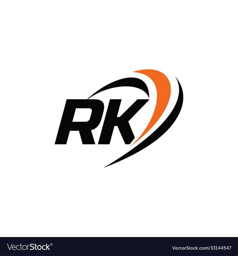 Rk monogram logo vector image on vectorstock – Artofit