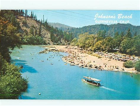 johnsons Beach Guerneville Calif Russian River Beach Aerial View ...