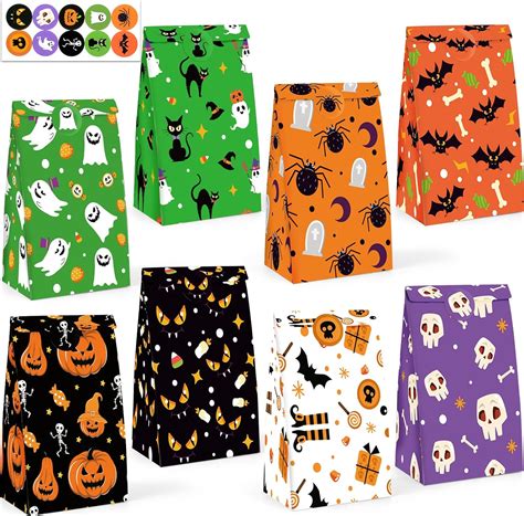 Amazon.com: JOHOUSE 54PCS Halloween Candy Bags Bulk, Halloween Paper ...