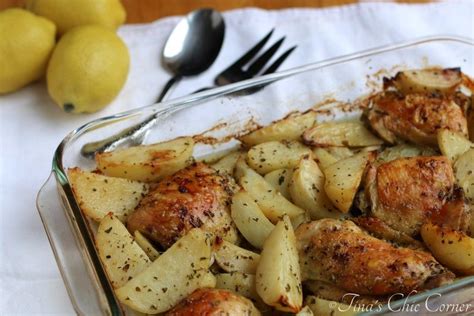 Greek Roasted Chicken and Potatoes – Tina's Chic Corner