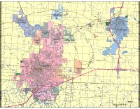 Editable Joplin, MO City Map - Illustrator / PDF | Digital Vector Maps