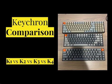 Keychron Comparison K1 vs K2 vs K3 vs K4 vs K6 - YouTube