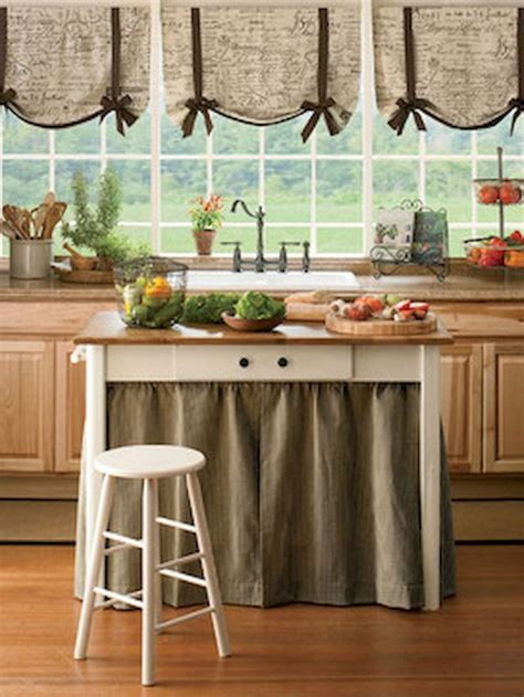 70 pretty farmhouse kitchen curtains decor ideas (42) | Farmhouse ...