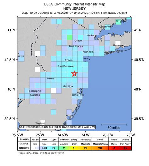 New Jersey struck by 3.1 magnitude earthquake in rare event